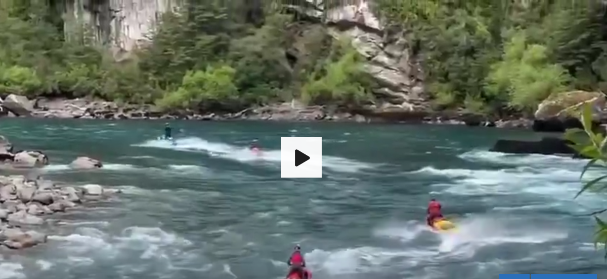 Multan a cuatro turistas rusos y a guía chileno por usar motos de agua en río Futaleufú