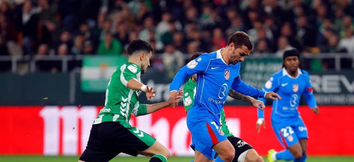 Pellegrini se inclina otra vez ante Simeone: el Betis es aplastado por el Atlético y se despide de la Copa del Rey