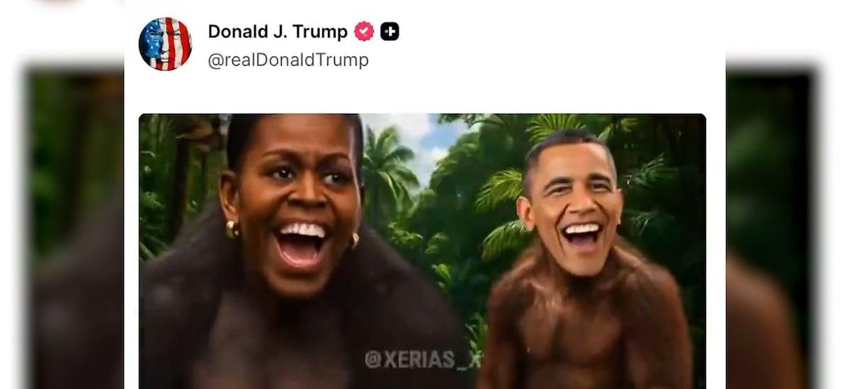 Polémica por video con IA de Trump contra los Obama: críticas, explicaciones y una negativa a disculparse