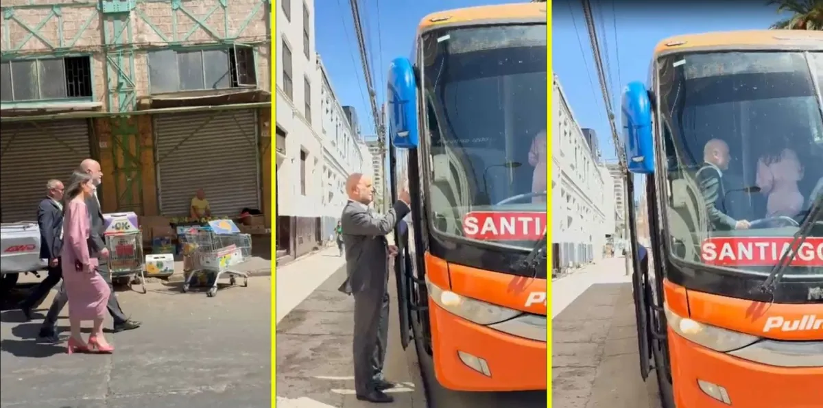 Álvaro Elizalde viajó a Santiago en bus tras cambio de mando: Exministro conversó con personas y paseó por Valparaíso