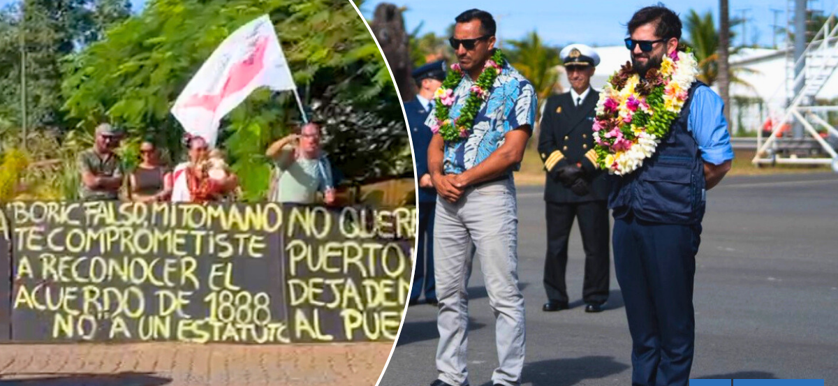 Con mensajes de isleños, presidente Boric inicia gira en Rapa Nui: revisa su agenda para este jueves