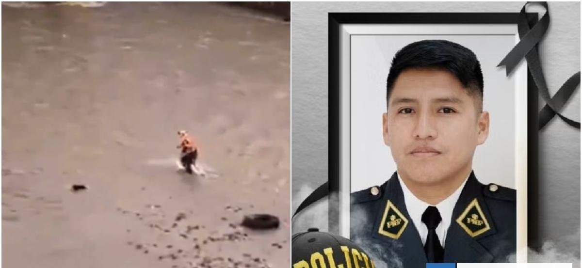Hallan el cuerpo sin vida del policía que intentó salvar a un perro atrapado en un río en Perú