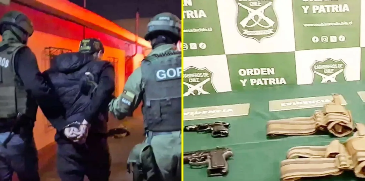 Detienen a cantante urbano por presuntas amenazas de muerte y delito sexual en Coquimbo: Le incautaron pistolas y municiones