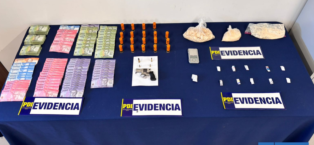 Desarticulan punto de venta de drogas controlado por una pareja en Osorno
