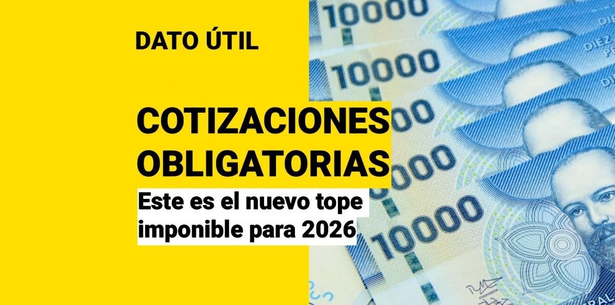 Cotizaciones obligatorias: Este será el tope imponible en 2026