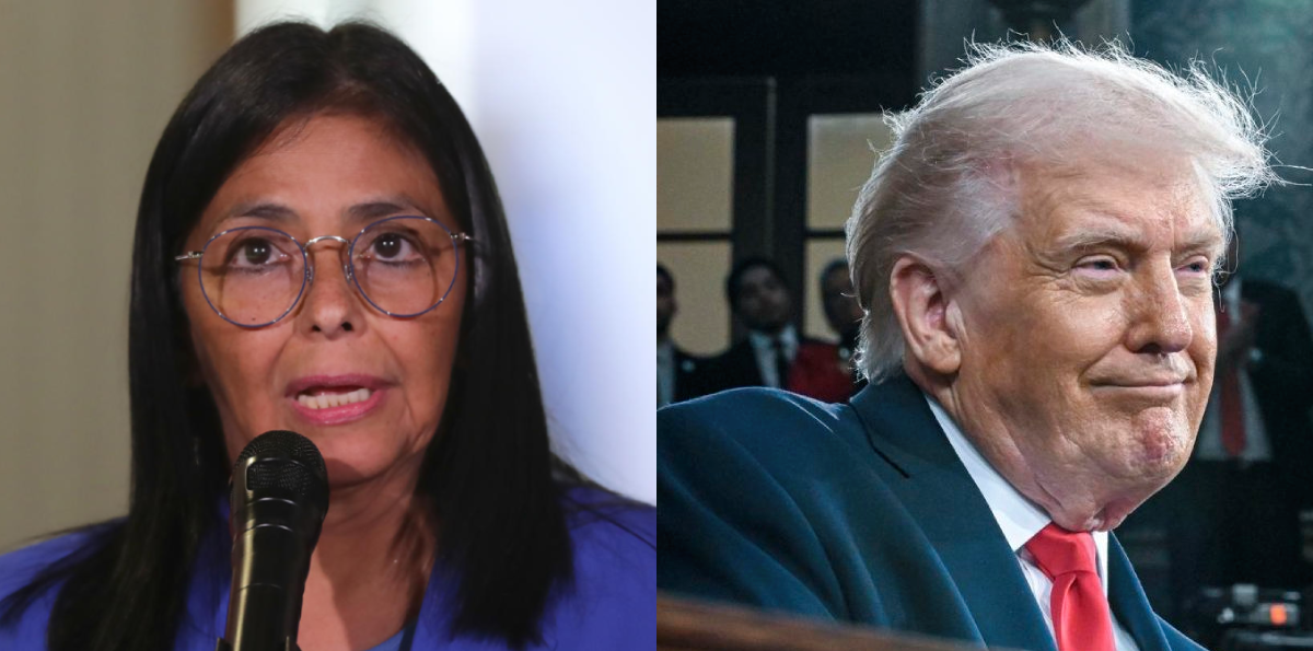 Delcy Rodríguez llama "socio y amigo" a Trump y le pide cesar bloqueo a Venezuela