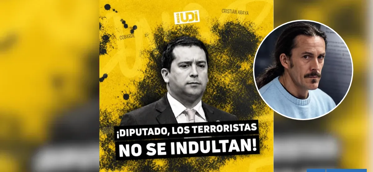 Desde UDI llaman "cobarde" a Araya (REP) por apoyo a indulto para "terrorista" que mató a carabinero