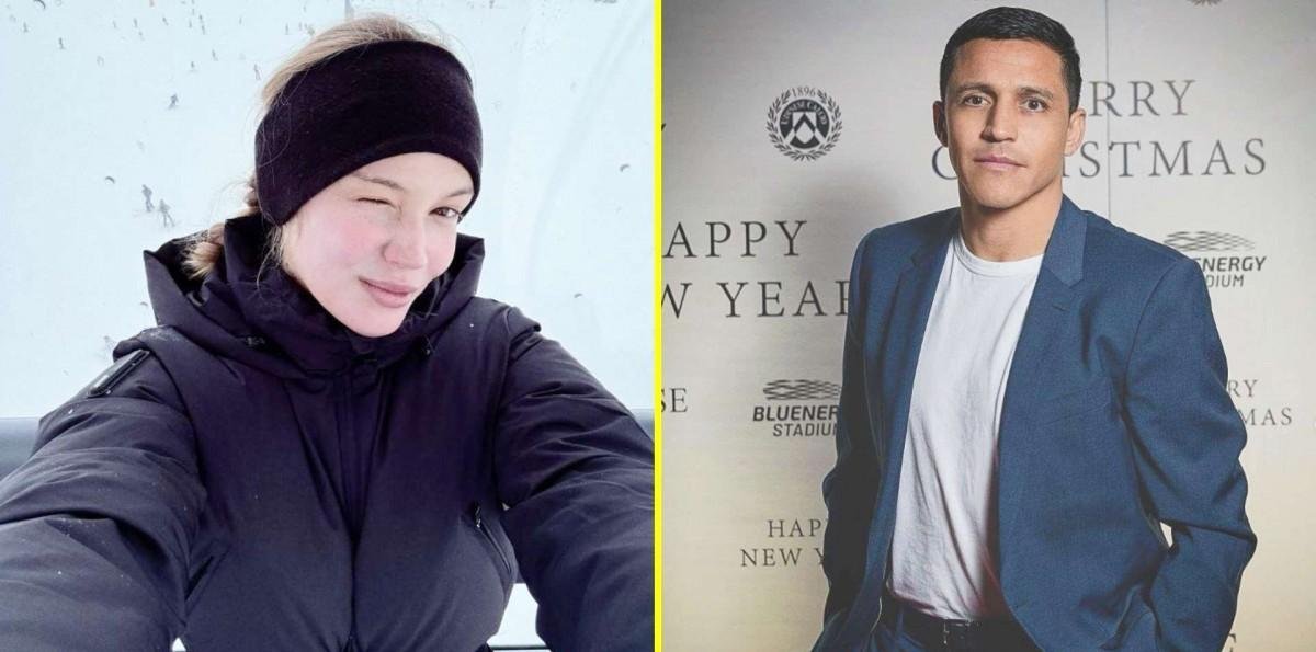 El romántico 14 de Febrero de Alexis Sánchez y su novia Alexandra Litvinova: Su hija recién nacida se robó las miradas