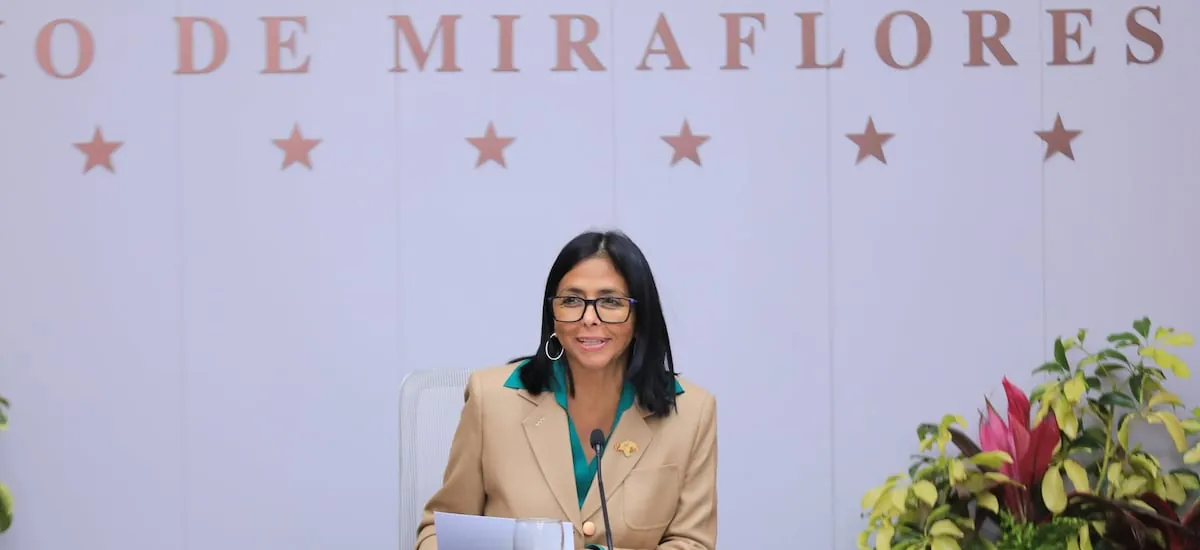 Delcy Rodríguez lidera en Caracas un reunión de alto nivel entre Colombia y Venezuela