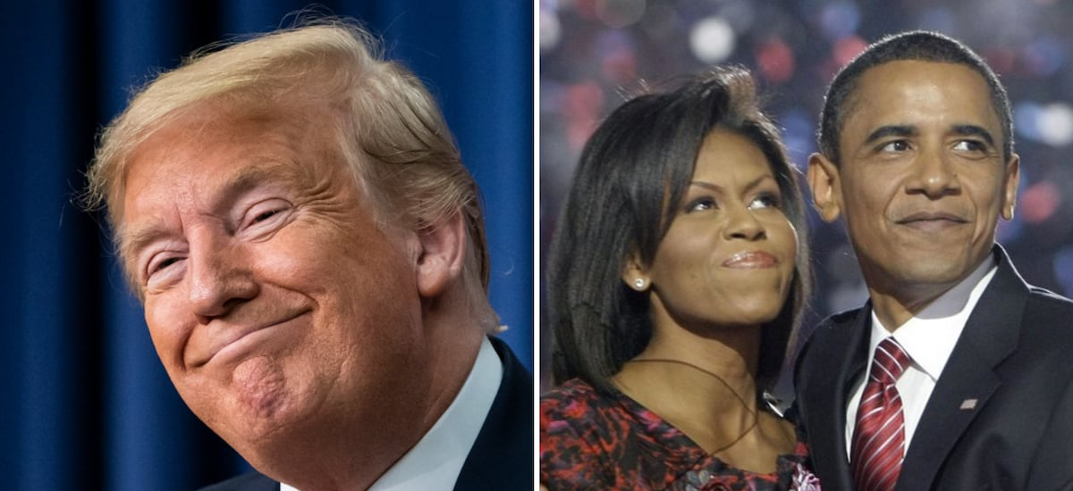 Polémica en la Casa Blanca por video viral compartido por Trump que muestra a los Obama como simios