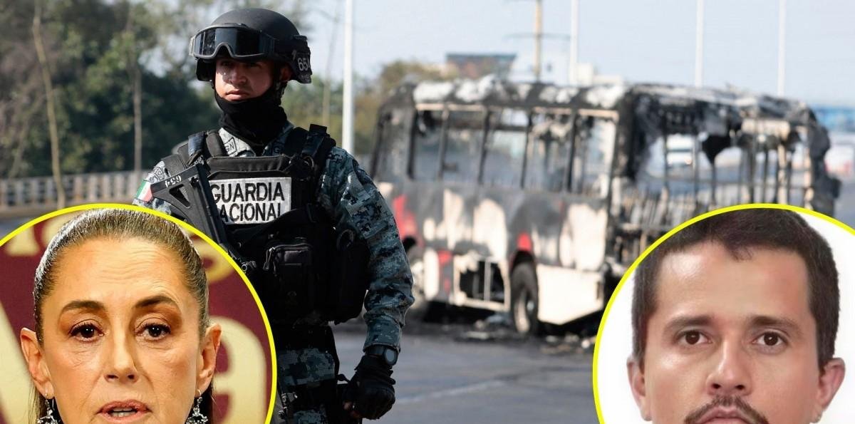 Presidenta de México pide "mantenernos en calma" tras operativo en el que murió el narco Nemesio "El Mencho" Oseguera