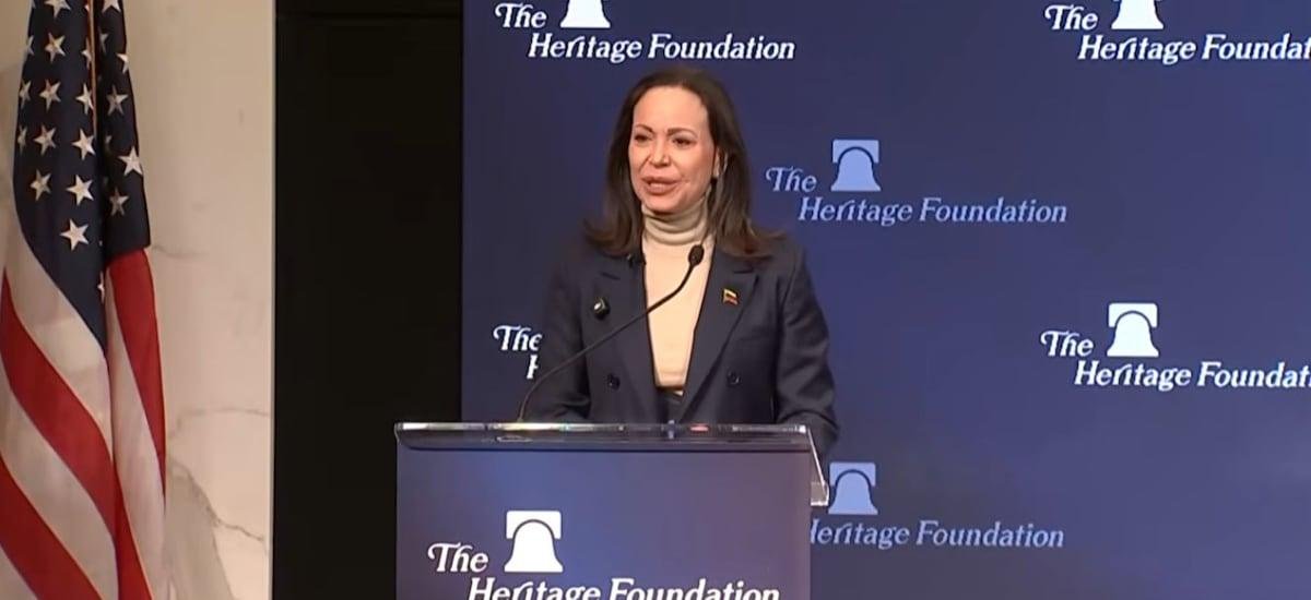 Machado defiende intervención de EE.UU. en Venezuela y apunta que Delcy Rodríguez “es una parte esencial del cártel”