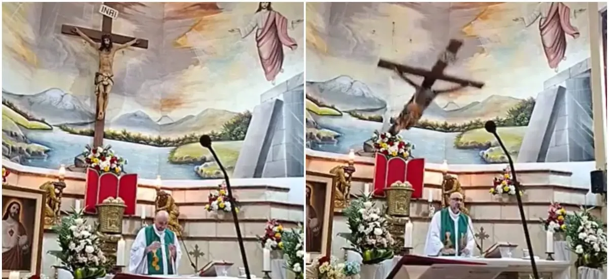 Tragedia en Ecuador: sacerdote murió tras ser golpeado por una cruz de madera que le cayó encima en plena misa