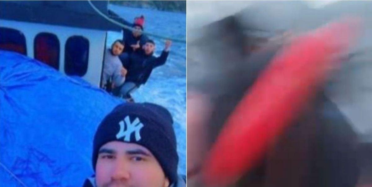 Video revela momentos previos al naufragio de lancha que dejó 4 pescadores desaparecidos