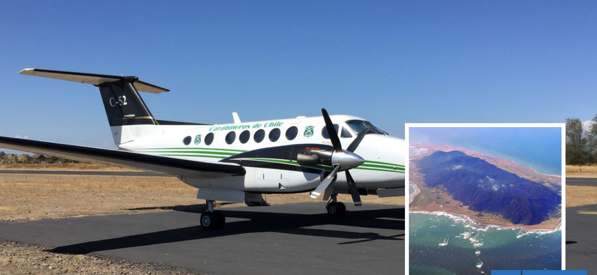 Avión de Carabineros hará traslado a Isla Mocha tras suspensión del servicio por deuda del Gobierno