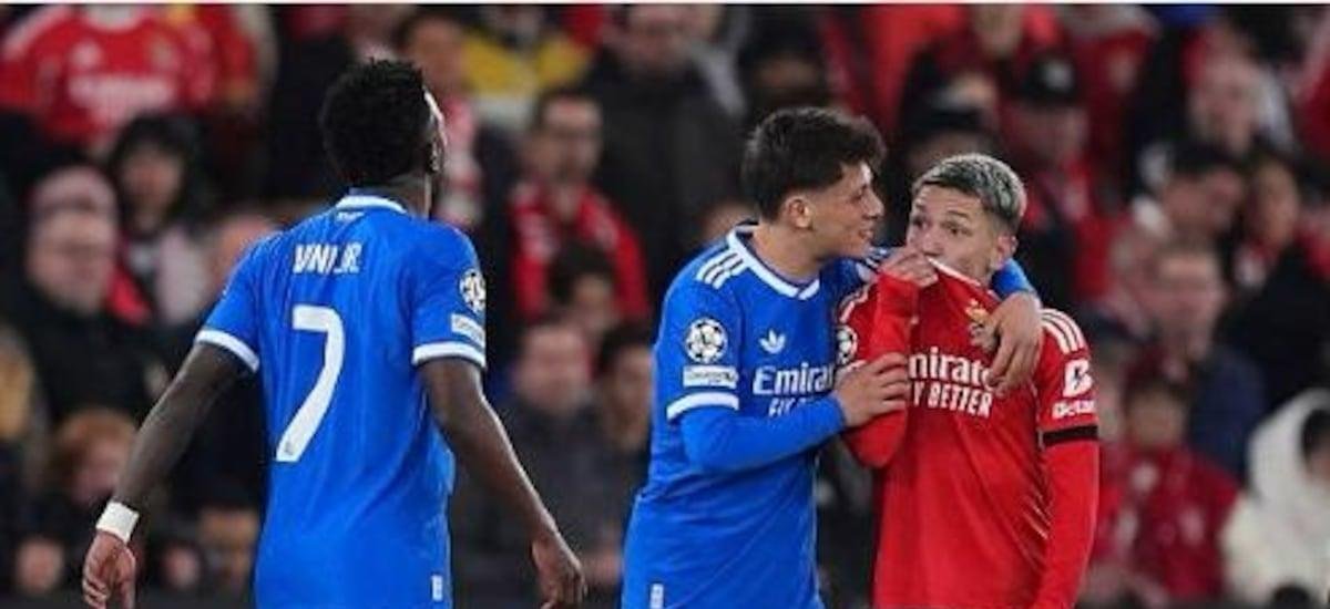 Caso Vinícius: Benfica desafía a la UEFA y sube a Prestianni al avión que va rumbo a Madrid