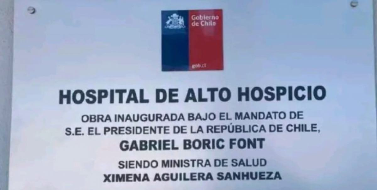 Gobierno desmiente cambio de placa de Piñera en hospital por una de Boric