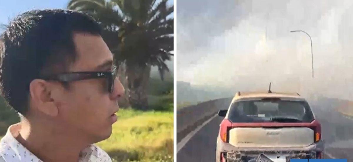 Conductor afectado por fuego de explosión en accidente de Renca: "Fue caótico, como en las películas"