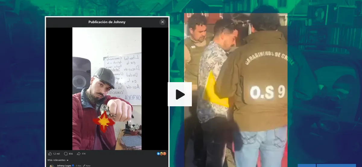 Detienen en el Bío Bío a hombre de 30 años por amenazas de muerte contra el presidente Kast en redes