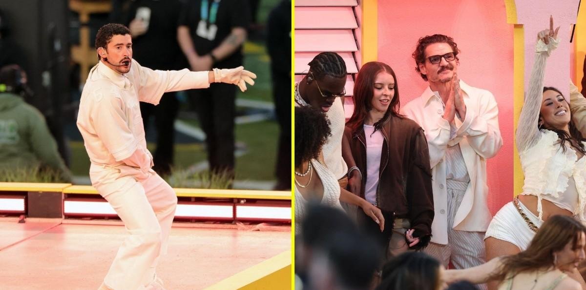 Bailando en La Casita: Así fue la aparición de Pedro Pascal en el show de medio tiempo de Bad Bunny en el Super Bowl