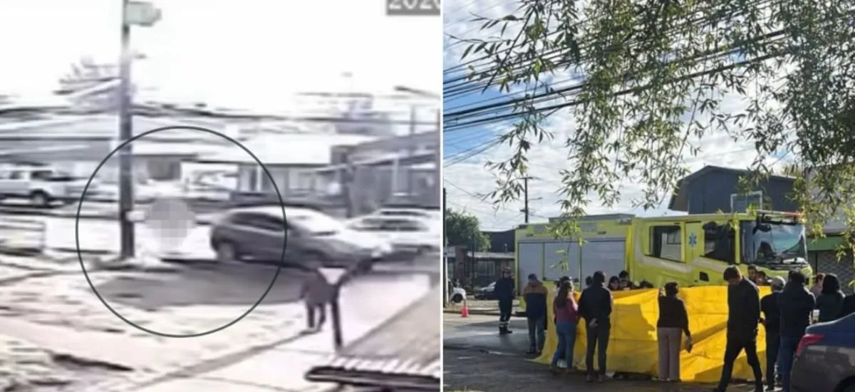 Iba con su pequeña hija en brazos: fatal atropello de una madre frente a jardín infantil estremece a Valdivia