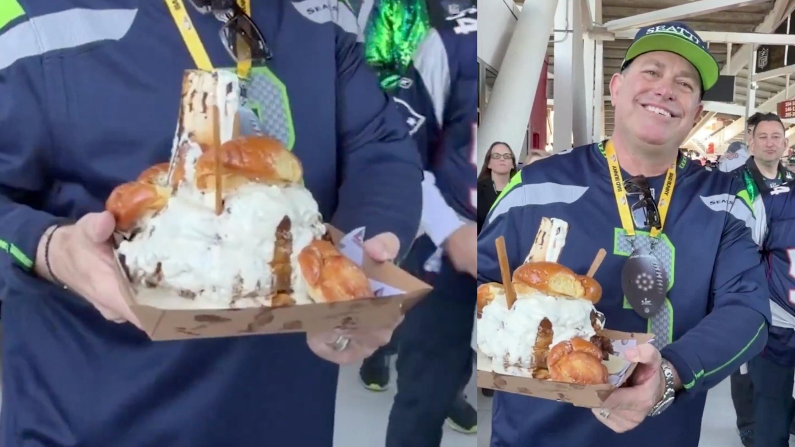 ¿La comprarías? La sorprendente y gigante hamburguesa que cuesta 180 dólares y que sorprende en el Súper Bowl