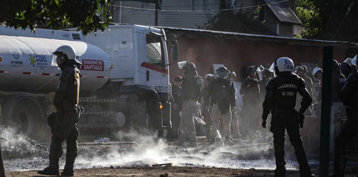 Avanza en un 30% el desalojo definitivo de la "Toma Dignidad" en la Florida