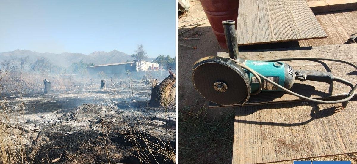 Detienen a acusado de iniciar incendio forestal en La Cruz mientras realizaba trabajos en parcela