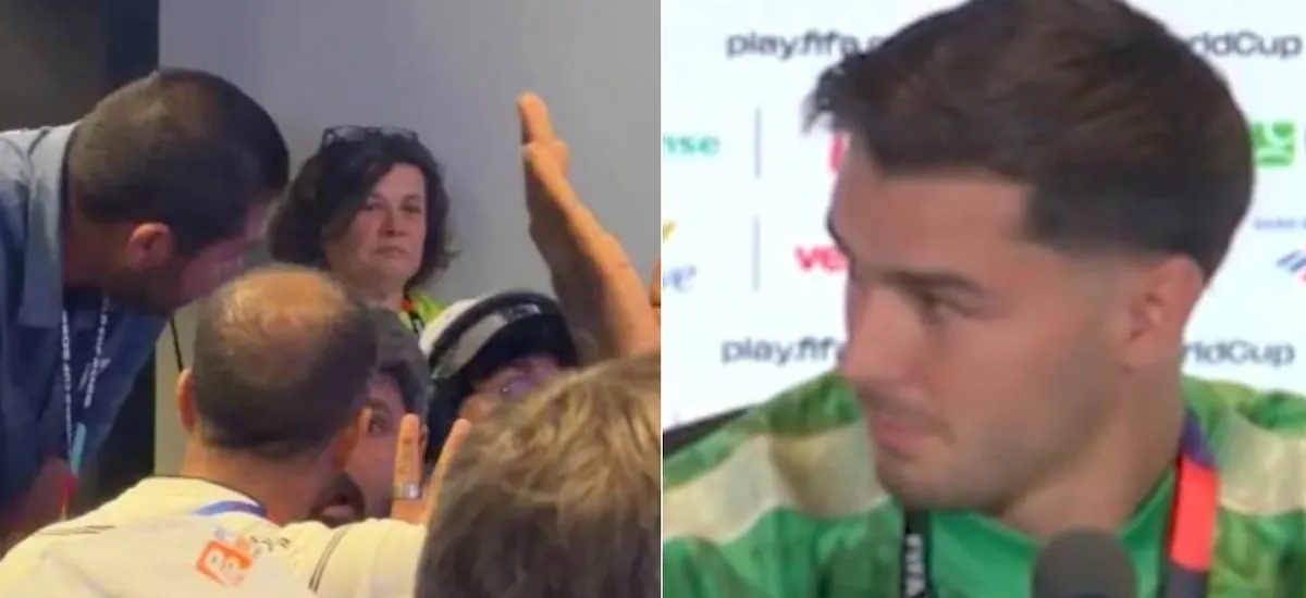 Inesperada pelea de periodistas interrumpe conferencia del Mundial y descoloca a reconocido jugador: su reacción es cine