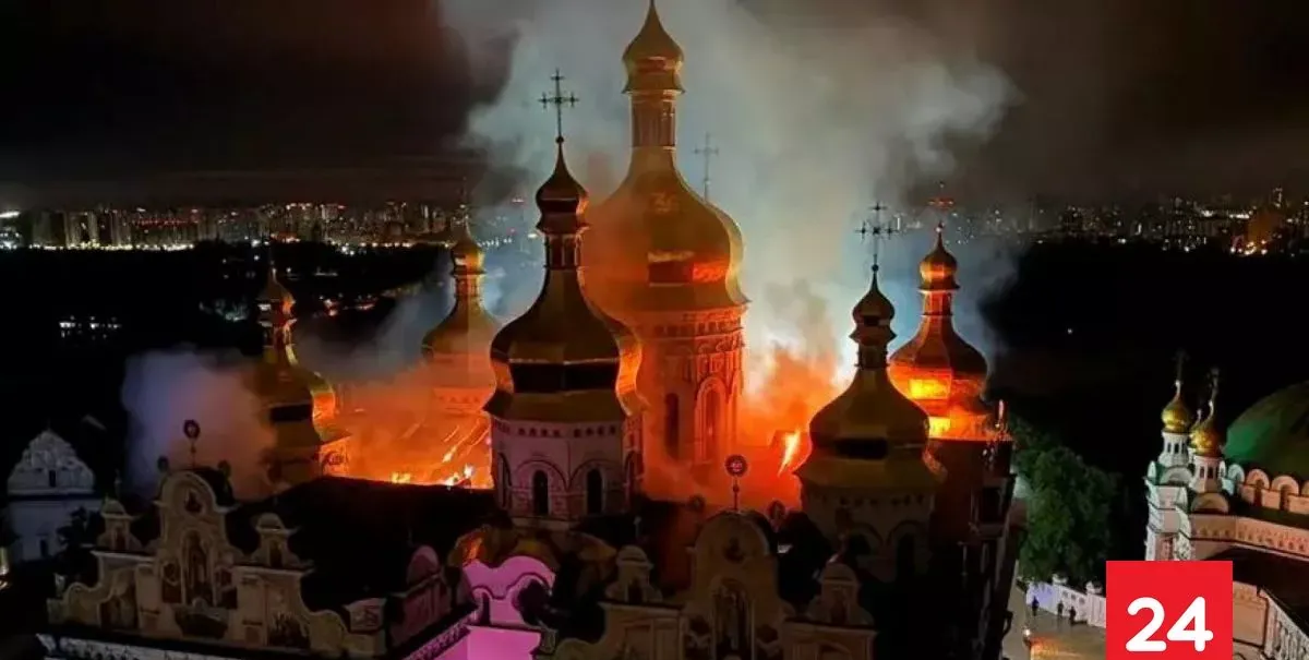 Daños a milenario monasterio en Kiev tras masivo ataque ruso