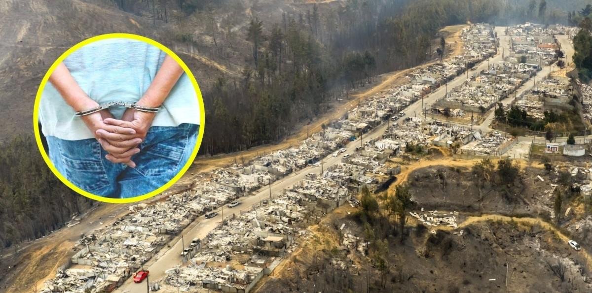 Detienen a presunto autor de megaincendio que dejó 20 muertos y miles de damnificados en Biobío