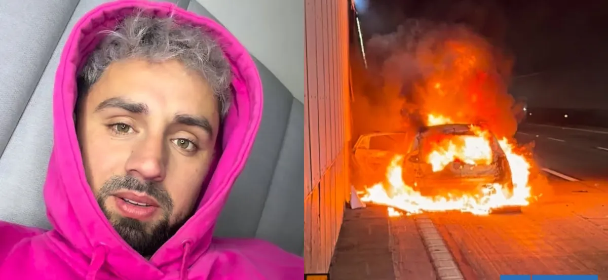 "Sólo en películas lo había visto": ’Bambino’ relató accidente donde su auto terminó incendiado