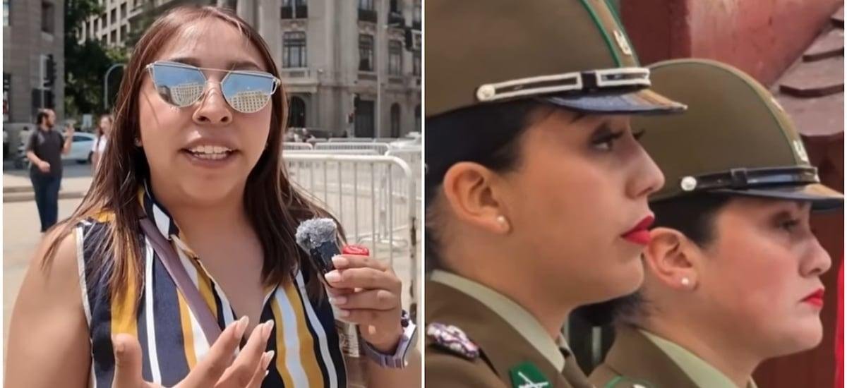“Me sorprendió y me gustó”: turista mexicana reveló detalle que le “llamó muchísimo la atención” de las Carabineras en Chile