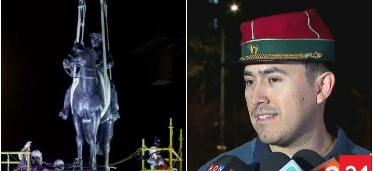 “Es hacer justicia…”: sobrino tataranieto de General Baquedano celebra el regreso de la estatua a Plaza Italia