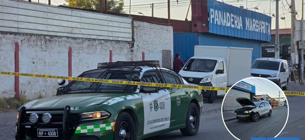 Dos detenidos por asalto en panadería en Cerro Navia: uno de ellos fue baleado por Carabineros