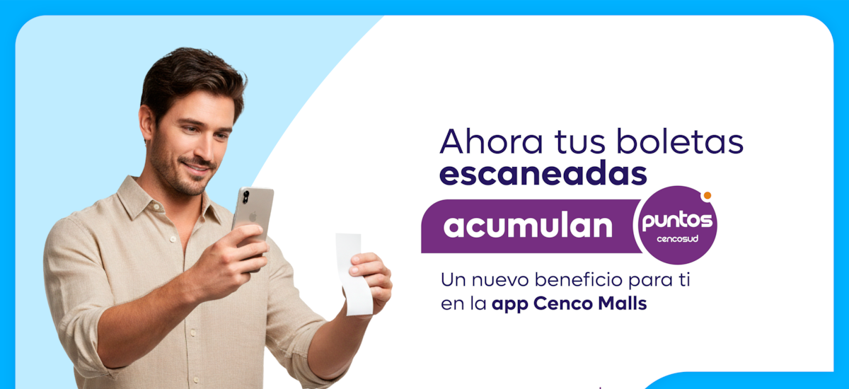 App Cenco Malls suma funcionalidad para acumular Puntos Cencosud y acceder a productos, servicios y experiencias