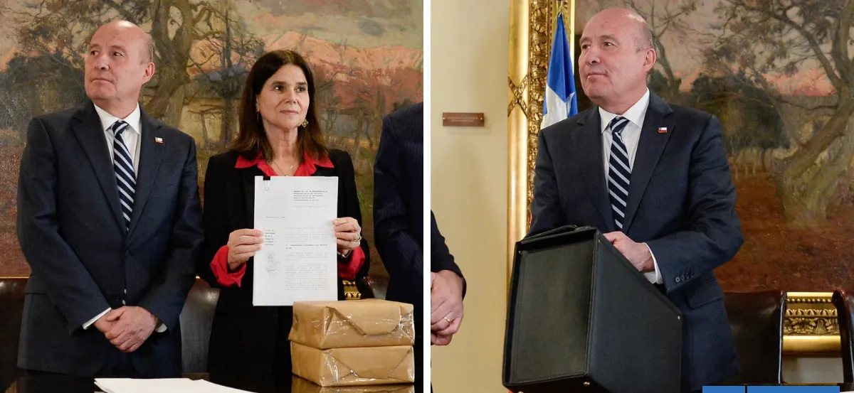 Con un gran maletín: ministro Quiroz llega al Congreso y entrega el proyecto de Presupuesto 2027