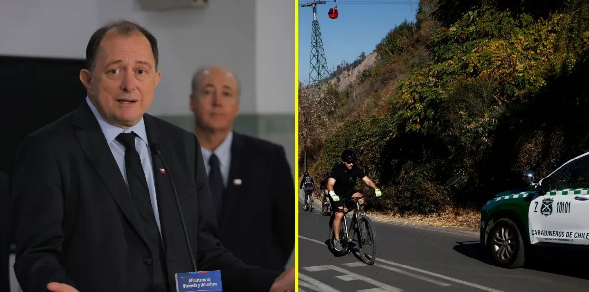 Ministro Poduje anuncia cambios para ciclistas que suban cerro San Cristóbal: "Deberán inscribirse" y "usar chaleco reflectante"
