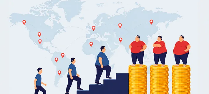 Obesidad global se estabiliza en países ricos y crece con fuerza en economías emergentes