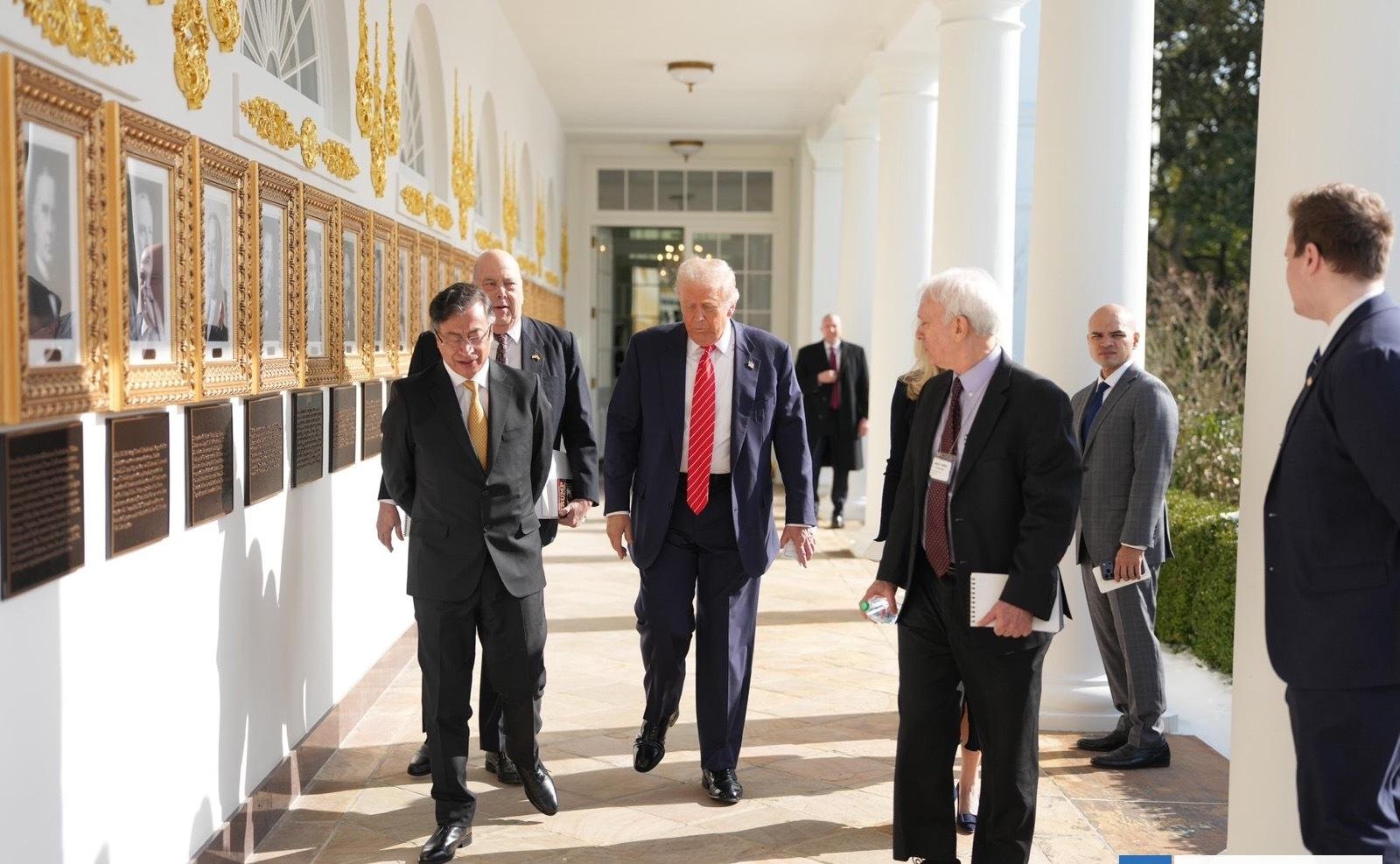 No tuvo recepción de alto nivel: Petro se fue de la Casa Blanca tras reunirse por dos horas con Trump