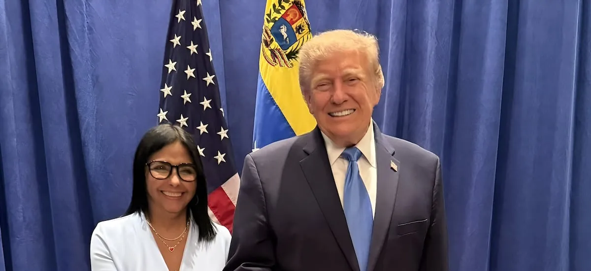 Trump confirma que habló con Delcy Rodríguez sobre elecciones en Venezuela durante reunión en Nueva York