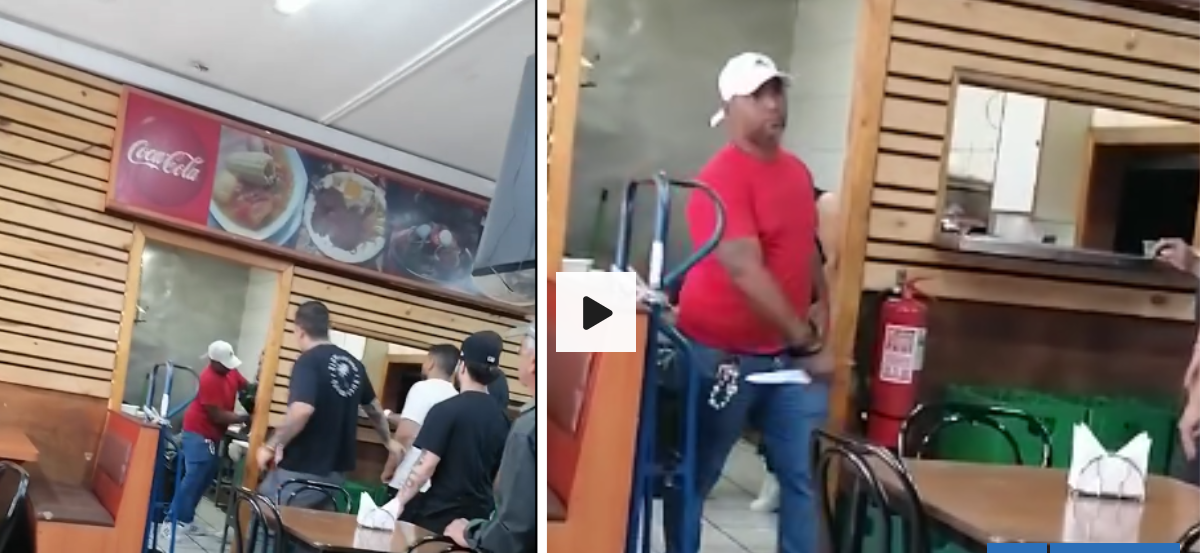 VIDEO | Hombre ataca a golpes y con cuchillo a mujer mientras veían partido en local de Puerto Montt