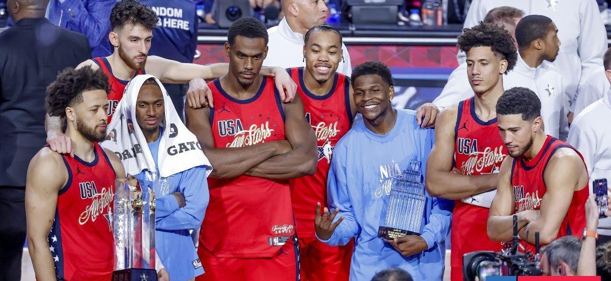 All Star de NBA: Edwards y Booker lideran a los jóvenes sobre los veteranos LeBron, Leonard y compañía