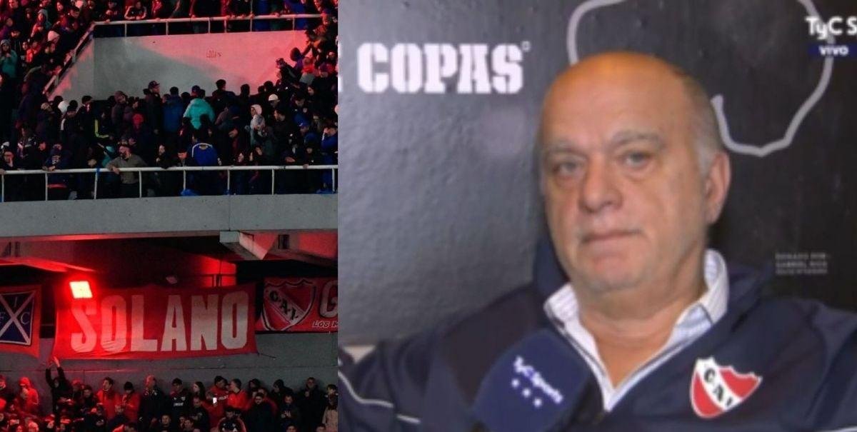 Presidente de Independiente confiesa haber recibido "muchas amenazas"