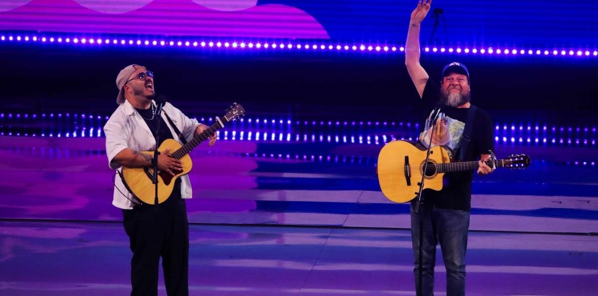 Esteban Düch se lució en Viña 2026 cantando canción de 31 minutos junto a Rodrigo Salinas