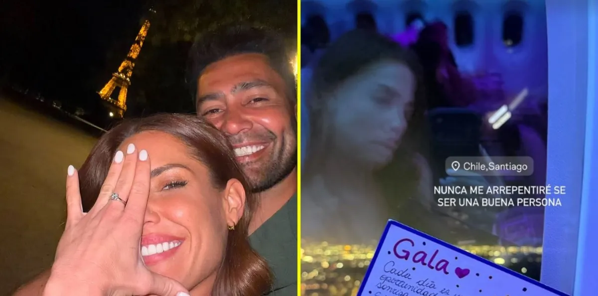 "Estoy en shock, siento que es una película": Gala Caldirola llora en su llegada a Chile tras quiebre con Mago Jiménez