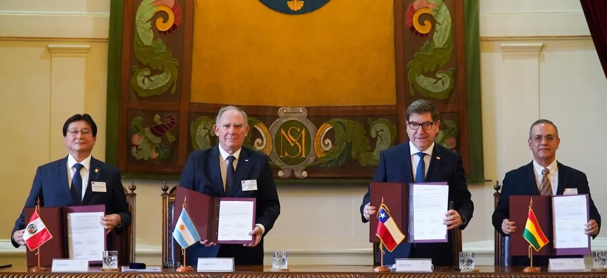 Chile, Argentina, Bolivia y Perú firman declaración conjunta sobre minerales estratégicos