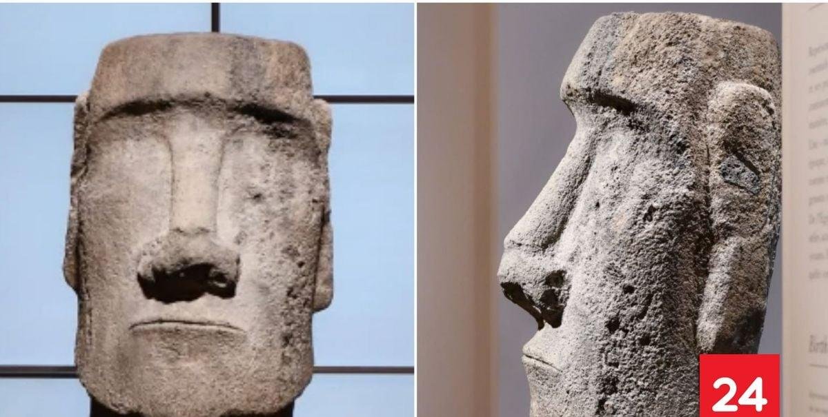 Chilenos llenan de recetas al Museo del Louvre por moai en exhibición