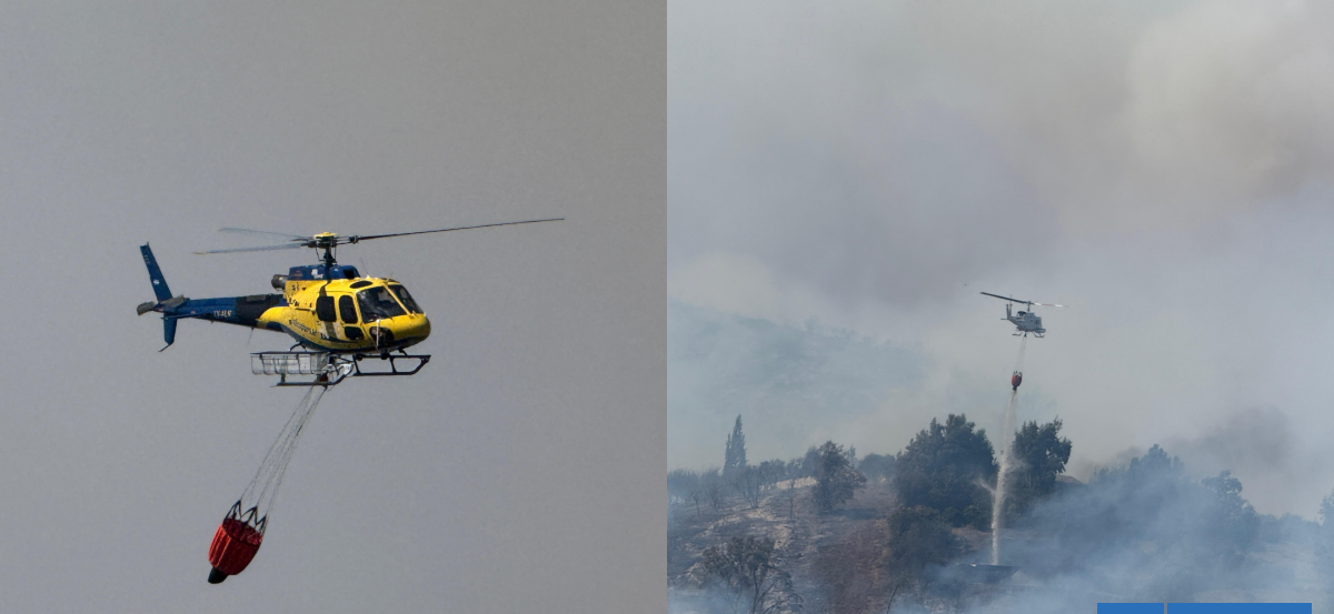 Incendios en Melipilla: uno fue extinguido y otro sigue en combate con 185 hectáreas afectadas