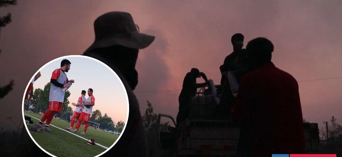 Destacan a cracks de fútbol amateur de Quillón que combaten incendios: se unieron a Bomberos